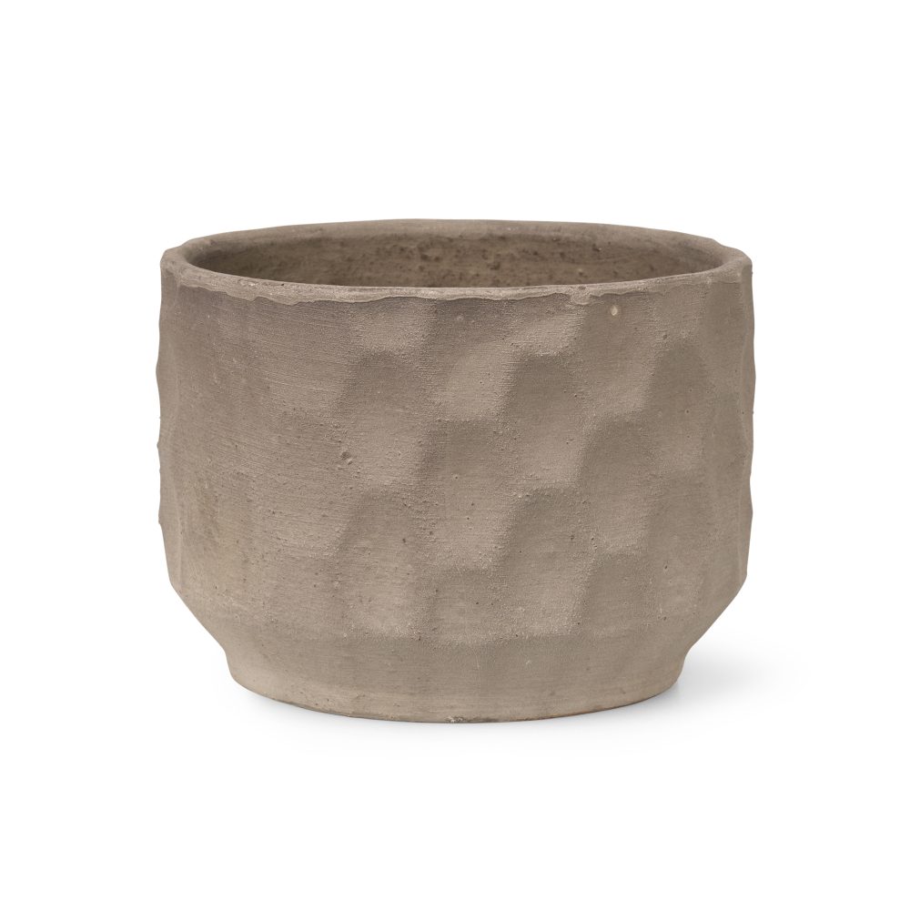 Gro blomkruka ljus sand, Ø16,5 cm