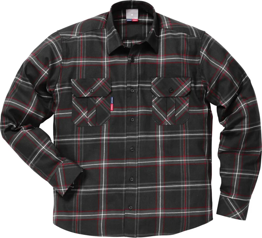 Fristads 104986-940 XL Flanellskjorta svart XL