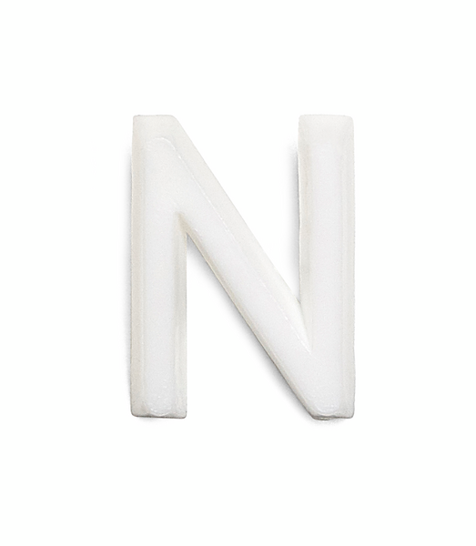 BOKSTAV HABO 1002 PLAST VIT N 13MM, 1002 13MM PLAST VIT N