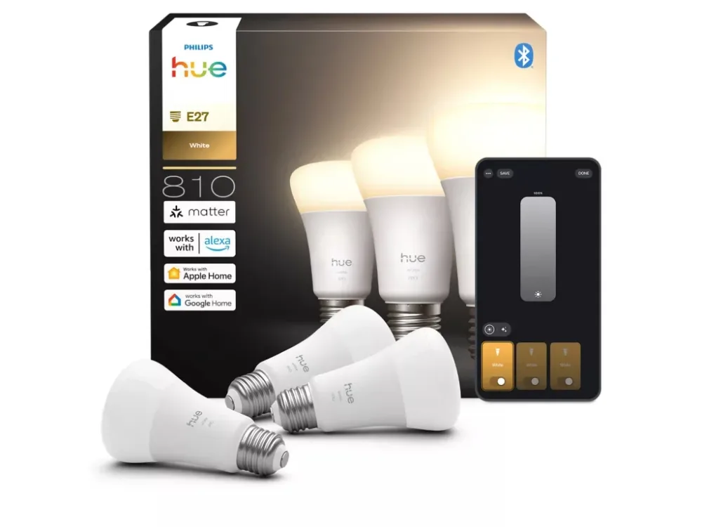 Philips Hue Huewca 929003856002 Ljuskälla E27, 7W, 810 lm, 3-pack