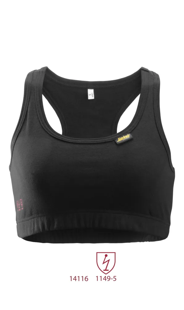Snickers Workwear 9465 ProtecWork Sport-BH svart, flamskydd M