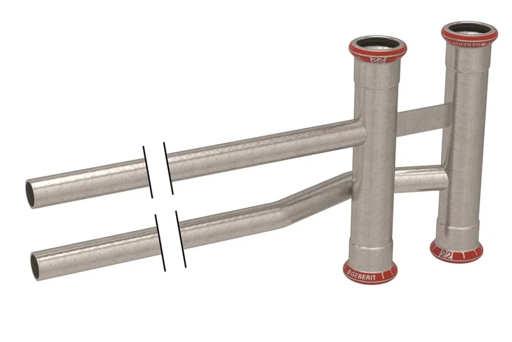 Geberit 1550890 Stamfördelare elförzinkad 22 x 22 x 12 mm