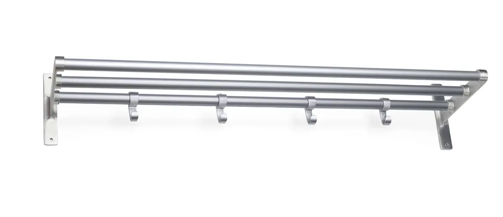 Habo Elegant Hatthylla Aluminium/ek, 1000 mm