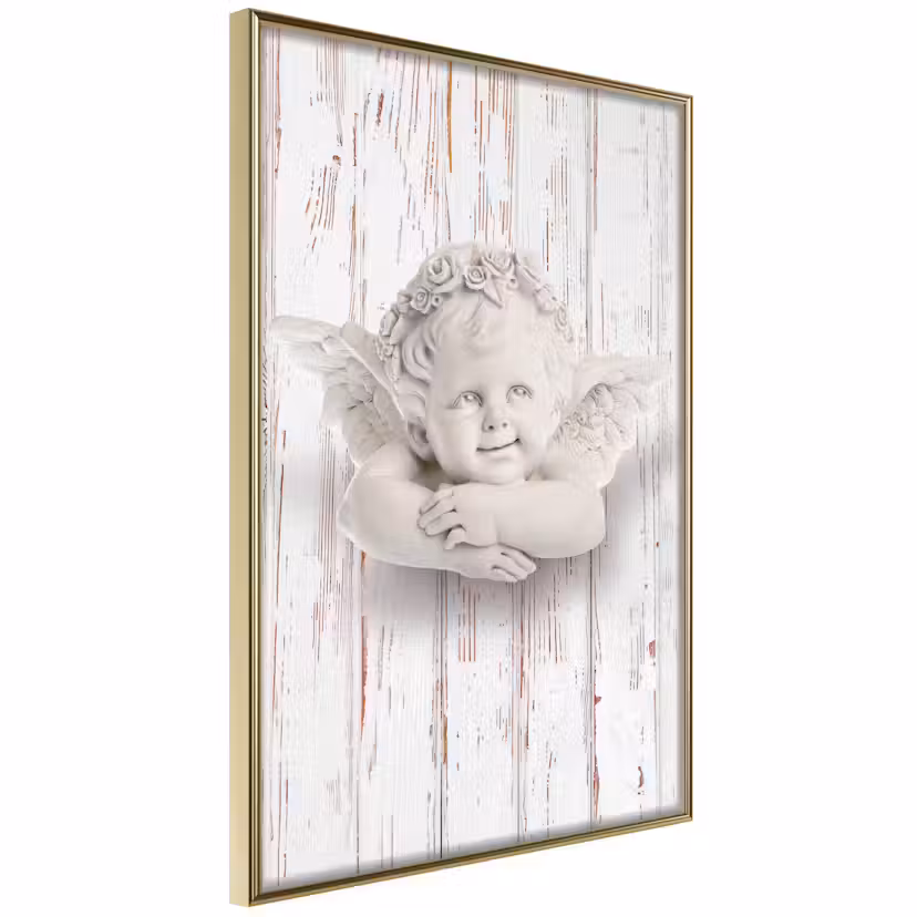 Poster Artgeist Affisch Happy Dawn Guld ram, 40x60 cm