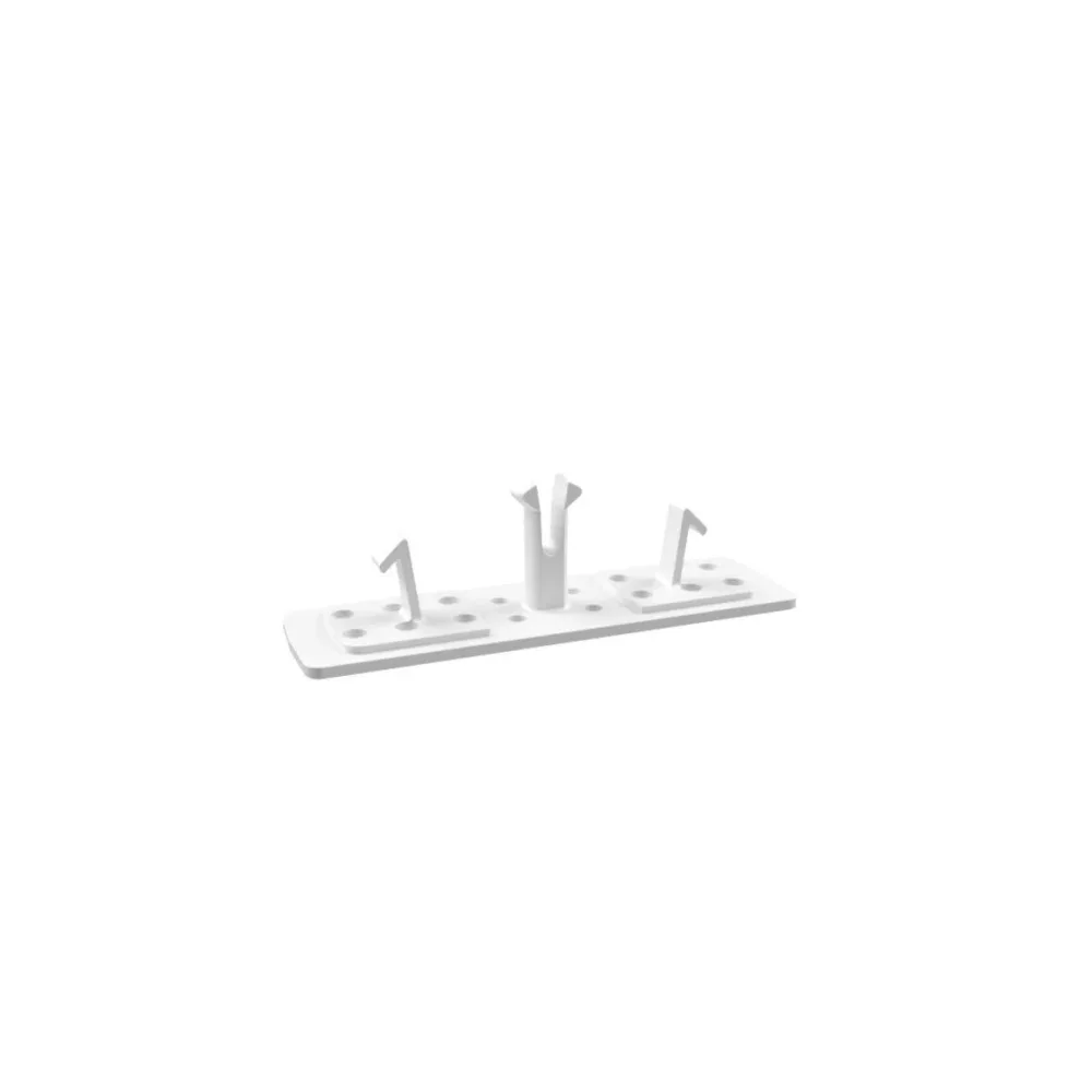 Purus Clip Limplatta till rörklammer, 5-pack Vit