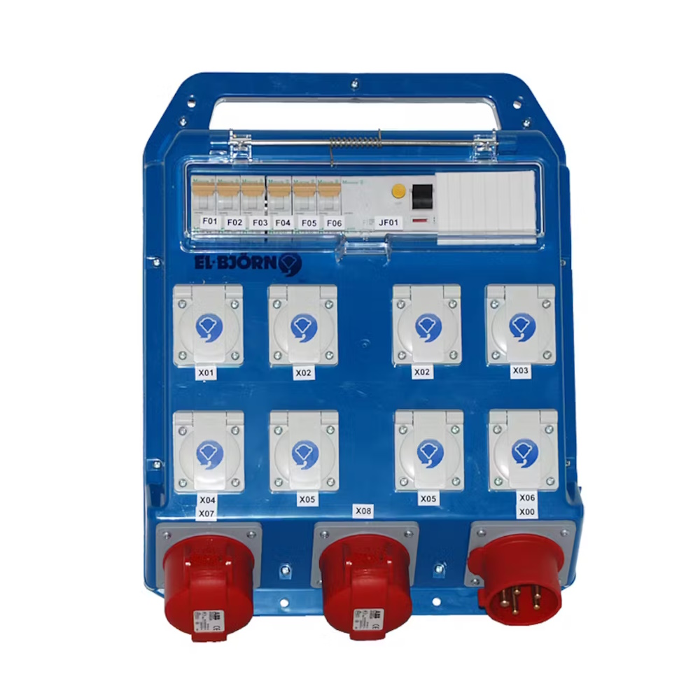 Byggcentral Midi 16A Med Jordfelsbrytare 30mA 230/400V IP44 Elbjörn