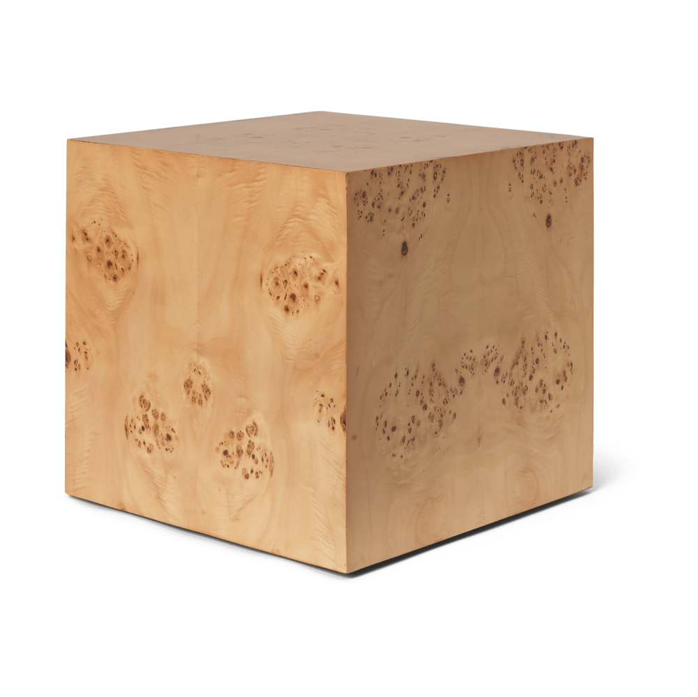Burl Cube sidobord 40x40 cm, Natural
