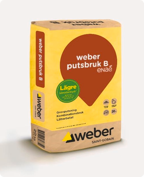 PUTSBRUK WEBER SAINT-GOBAIN B ENAÉ 20KG, 3MM PUMPBAR
