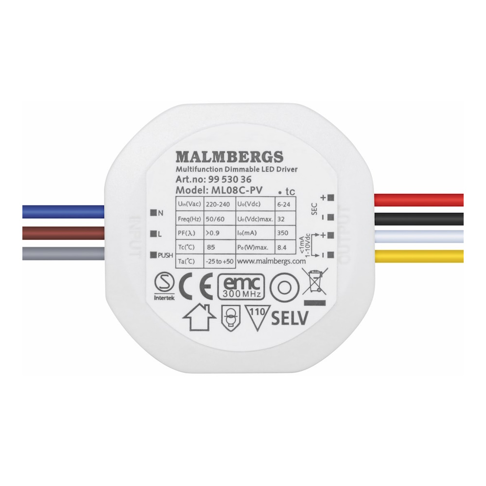 LED-Driver, 2-8W, 350mA, Konstantström, Malmbergs 9953036
