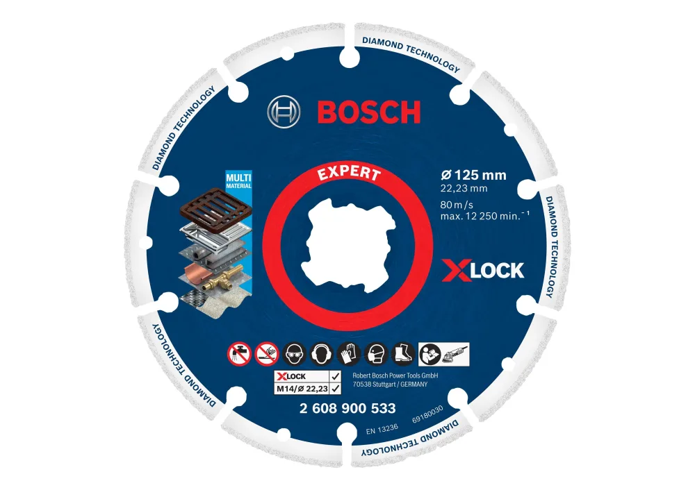Bosch Expert Diamond Metal Wheel Diamatkapskiva med X-LOCK 125 x 22,23 mm