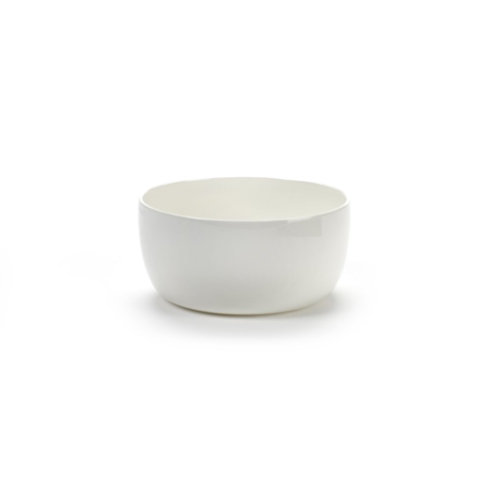 Base frukostskål med låg kant vit, 12 cm