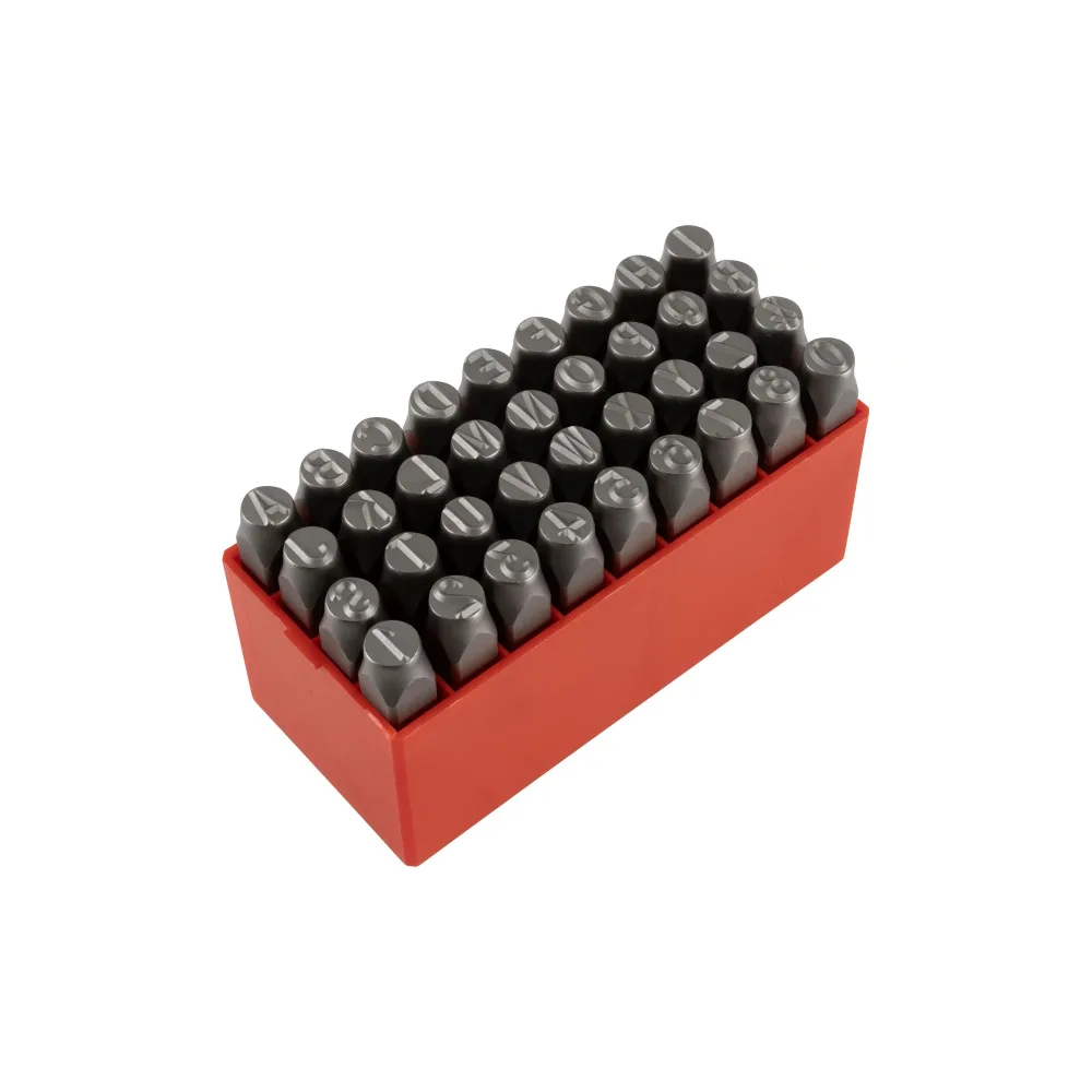 PELA 549862 Bokstavs- och sifferstans 9 mm, 36-pack