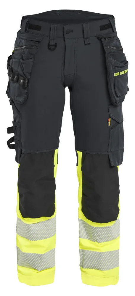 Blåkläder 702516489955C44 Arbetsbyxa varsel, svart/röd Svart/röd
