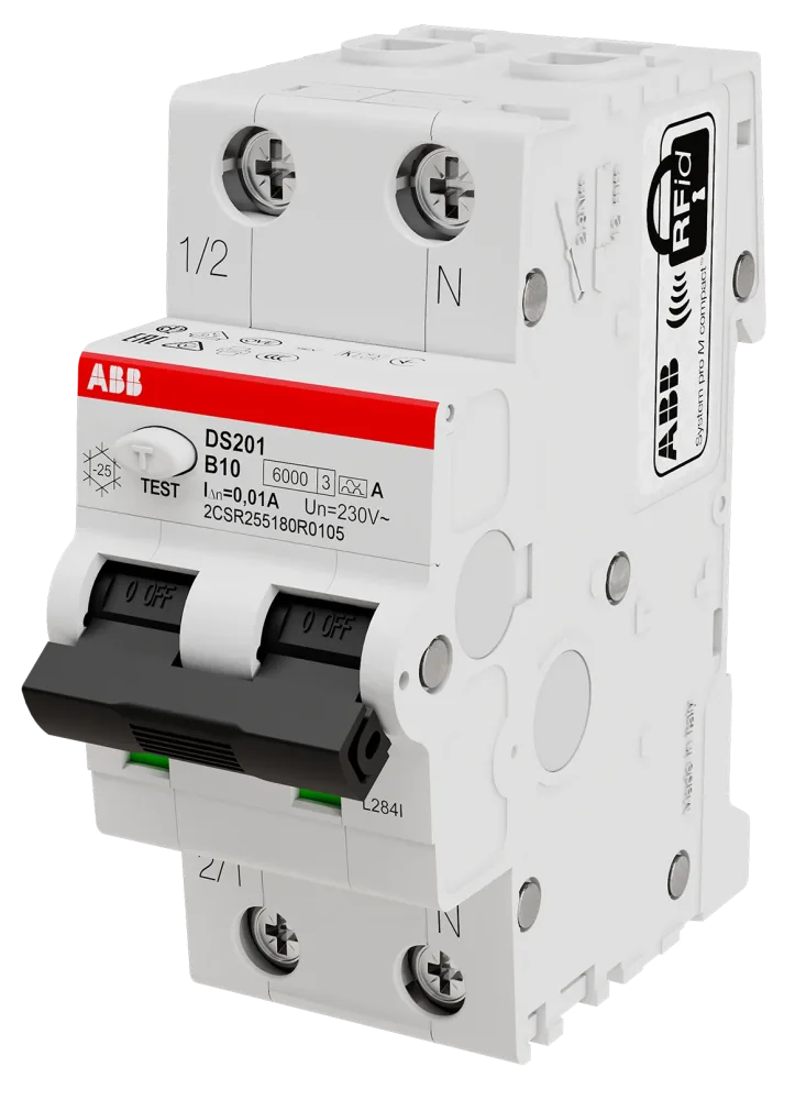 ABB 2CSR255180R3134 Personskyddsautomat 6kA, C-karakteristik, typ A DS201 C13 A300