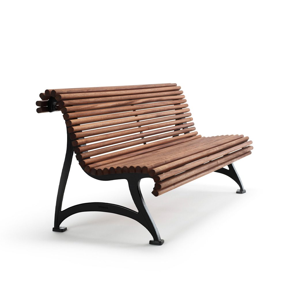 Jujol soffa, Mahogny, svart stativ