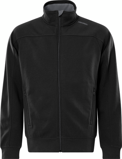 JACKA 7552 GSM SWEATSHIRT SVART/GRÅ STL M