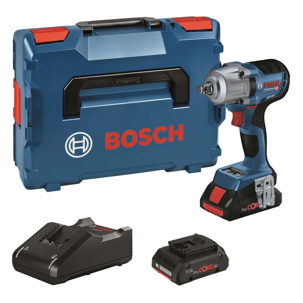 Bosch GDS 18V-450 HC Mutterdragare med batteri och laddare