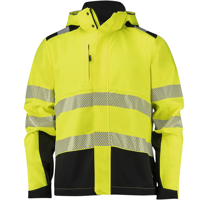 Texstar FJ87120990160 Softshelljacka Hi-Vis gul/svart Hi-Vis gul/svart