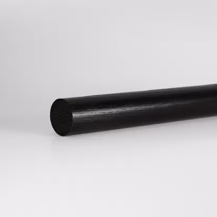 Ledstång Herrljunga Ledstångsfabrik Ek 40 mm Svartbetslack Ek, Längd: 3000 mm
