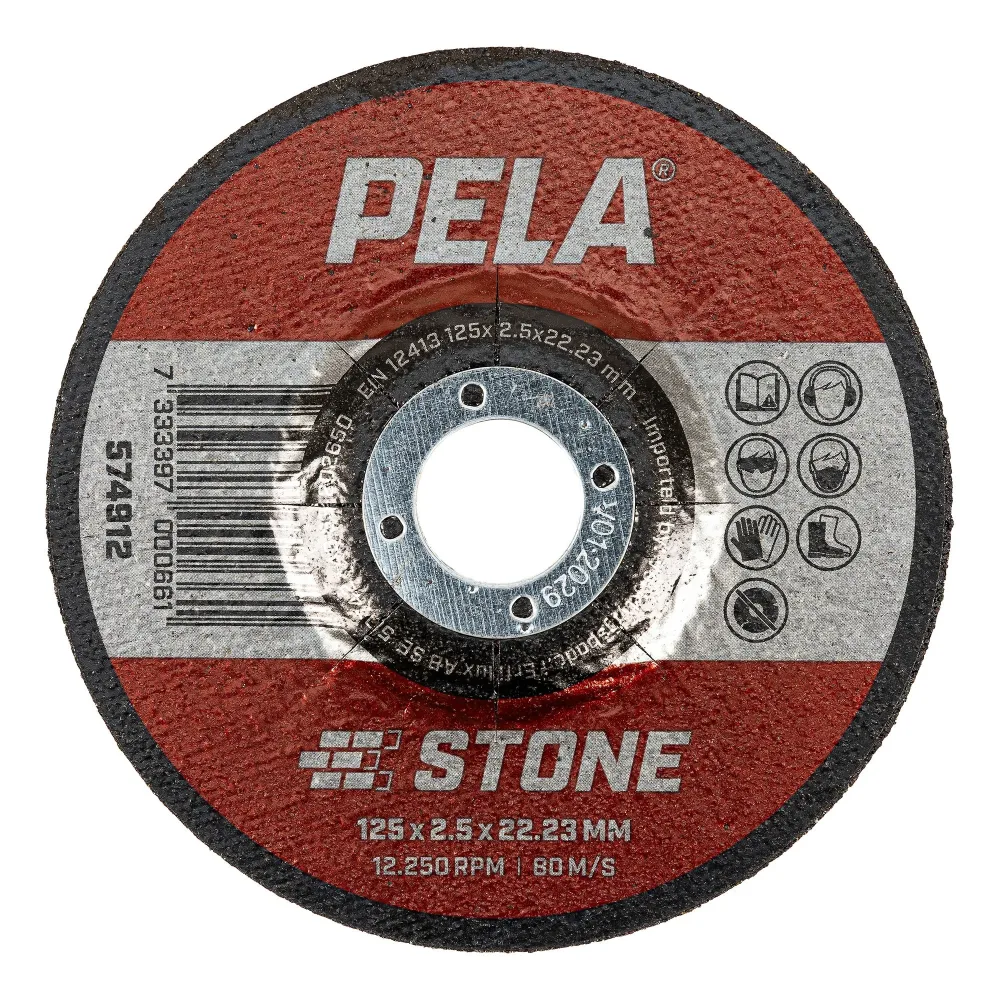 PELA 574912 Kapskiva för sten, 125x2,5x22,23 mm 1 styck