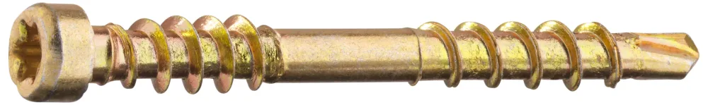 Grabber LTX35CH200 Listskruv med bits, gulkrom 3,3 x 35 mm, 200-pack - Bild 2