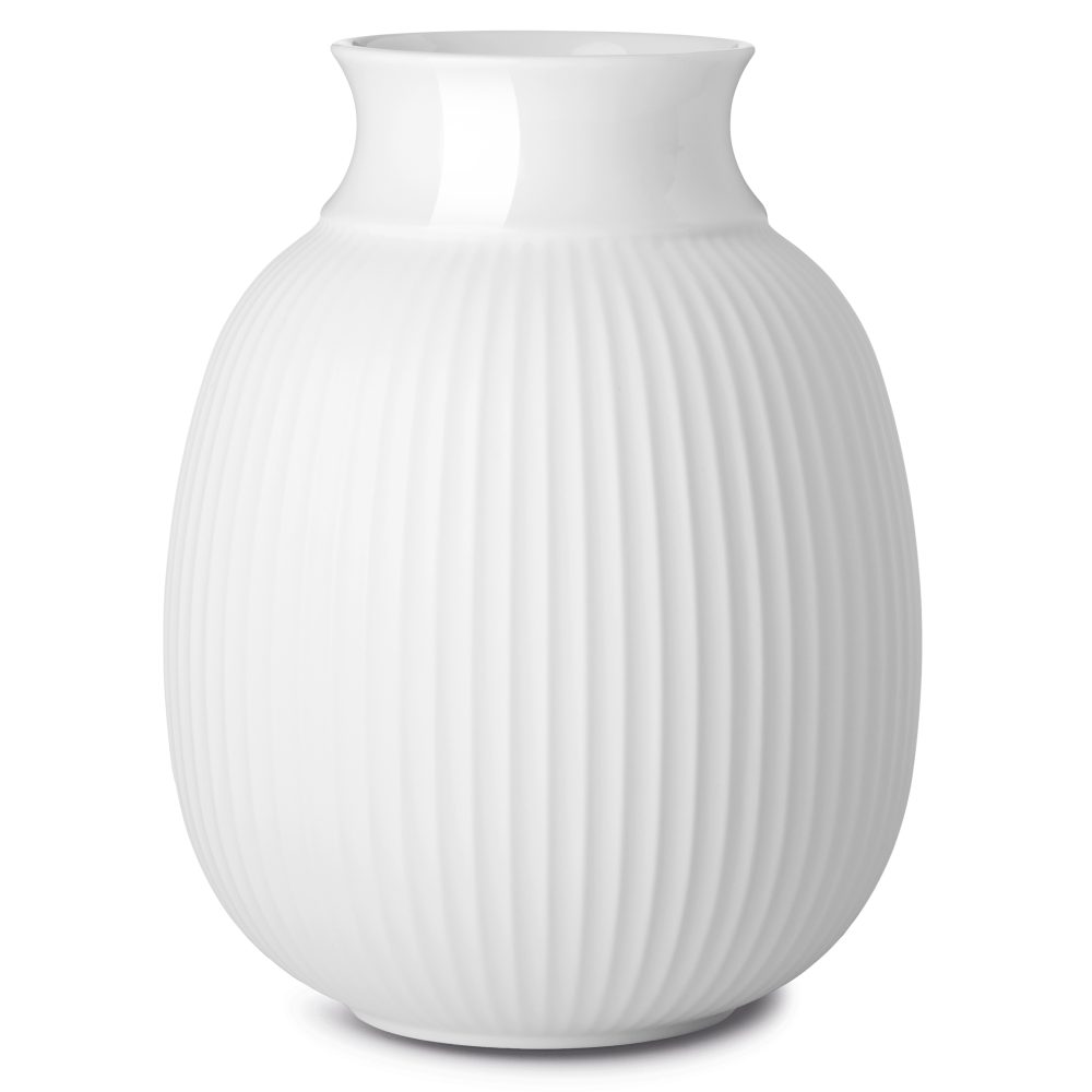 Lyngby Curve vas 17,5 cm, Vit