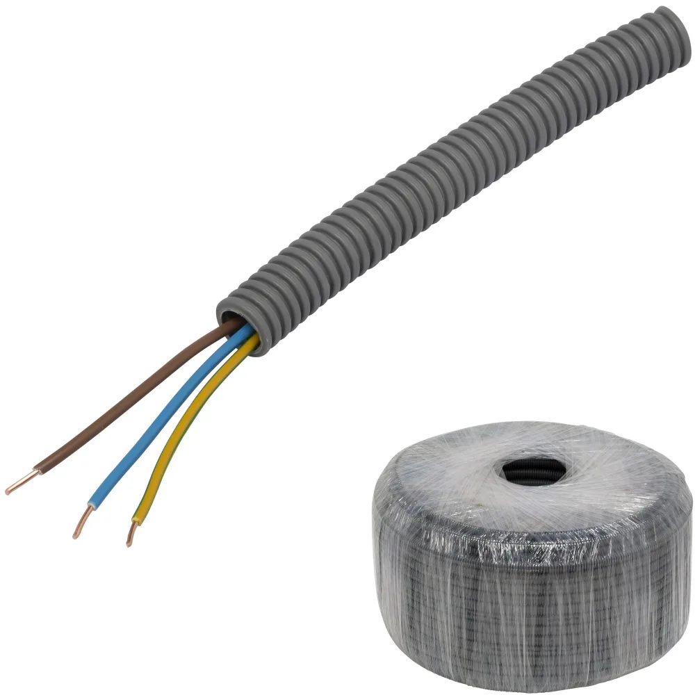 Pipelife EQ PowerFlex Kabel fördragen, brandklass D 20 mm x 50 m, 5G2.5 mm² - Bild 2