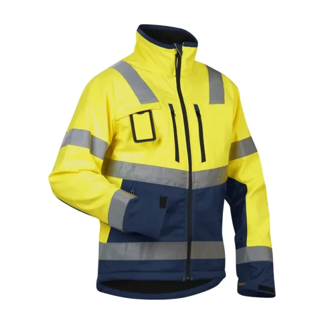 Blåkläder 490025173399XL Softshelljacka varselgul/svart, varseljacka Varselgul/Svart