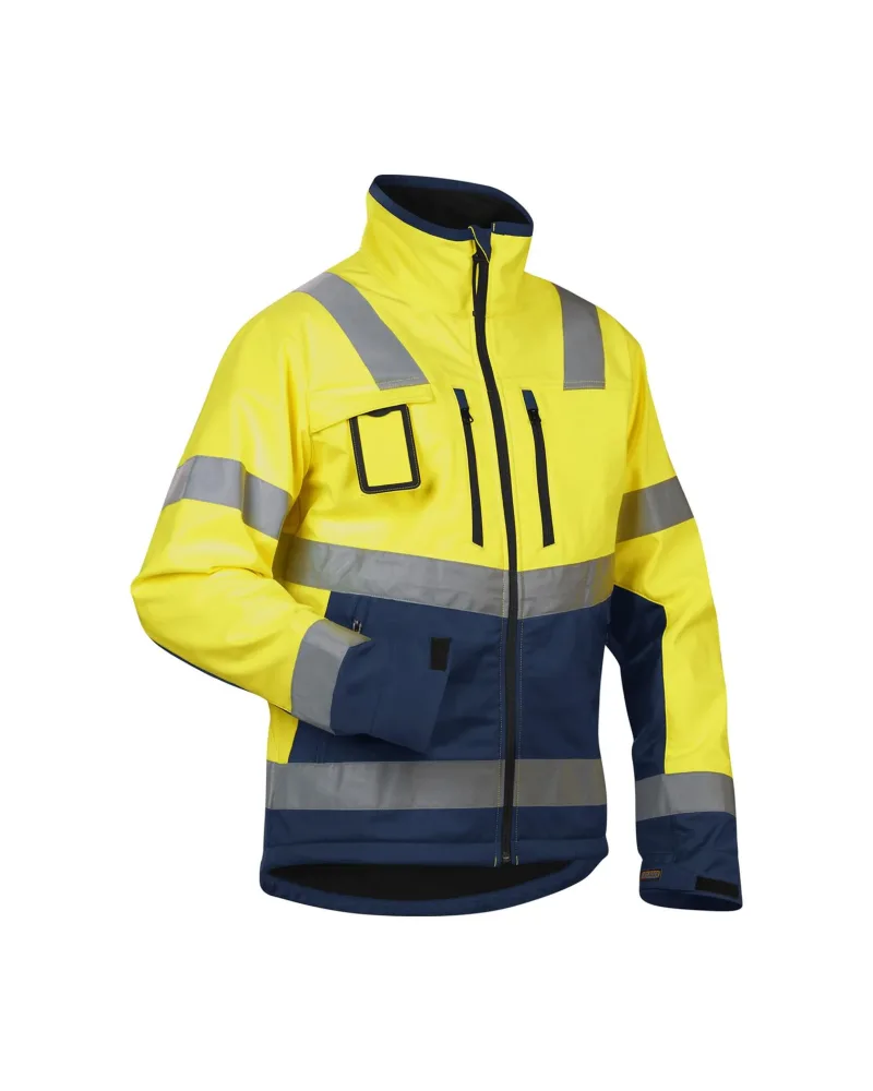 Blåkläder 490025173399XL Softshelljacka varselgul/svart, varseljacka Varselgul/Svart