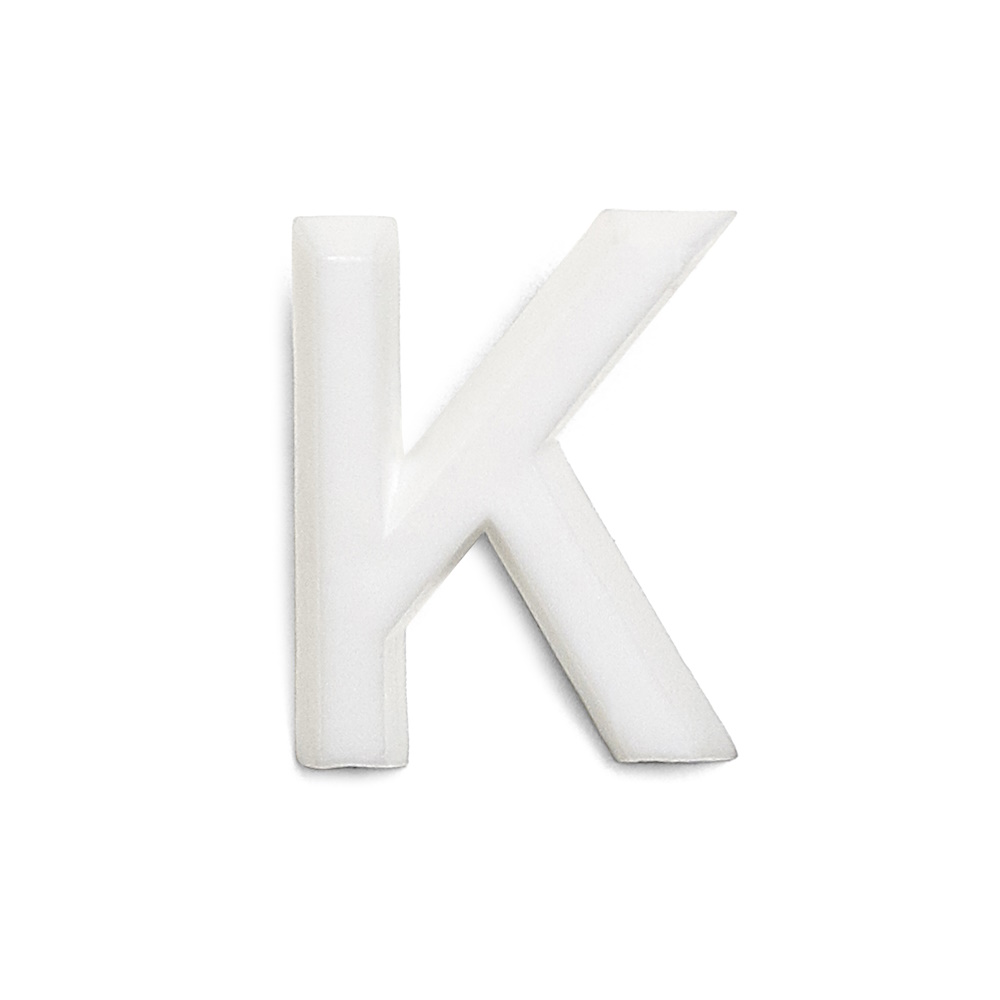 Bokstav K 1002 Vit, 10st, Habo 22889
