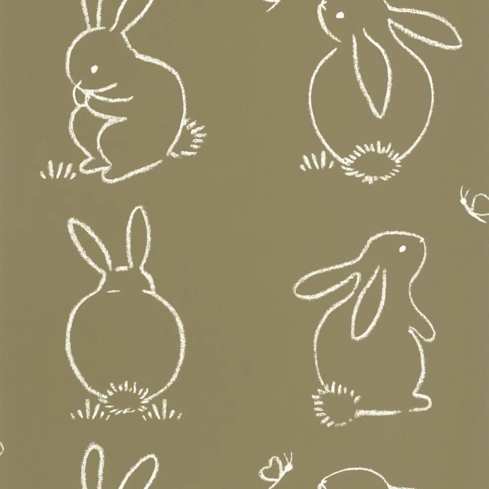 Once Upon A Time Funny Bunny Vert Kaki Ouat88387526 Tapet | Stuvbutiken