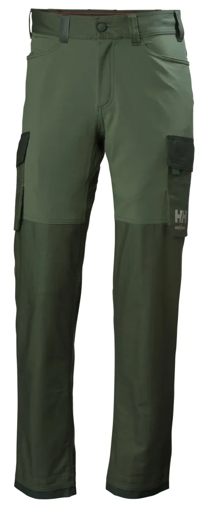 Helly Hansen Workwear Oxford 4X 77408-474 Arbetsbyxa grön/svart D108