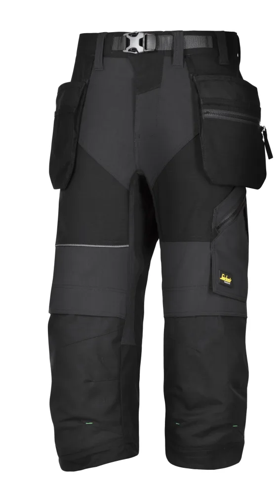 Snickers Workwear 6905 FlexiWork Piratbyxa svart 108