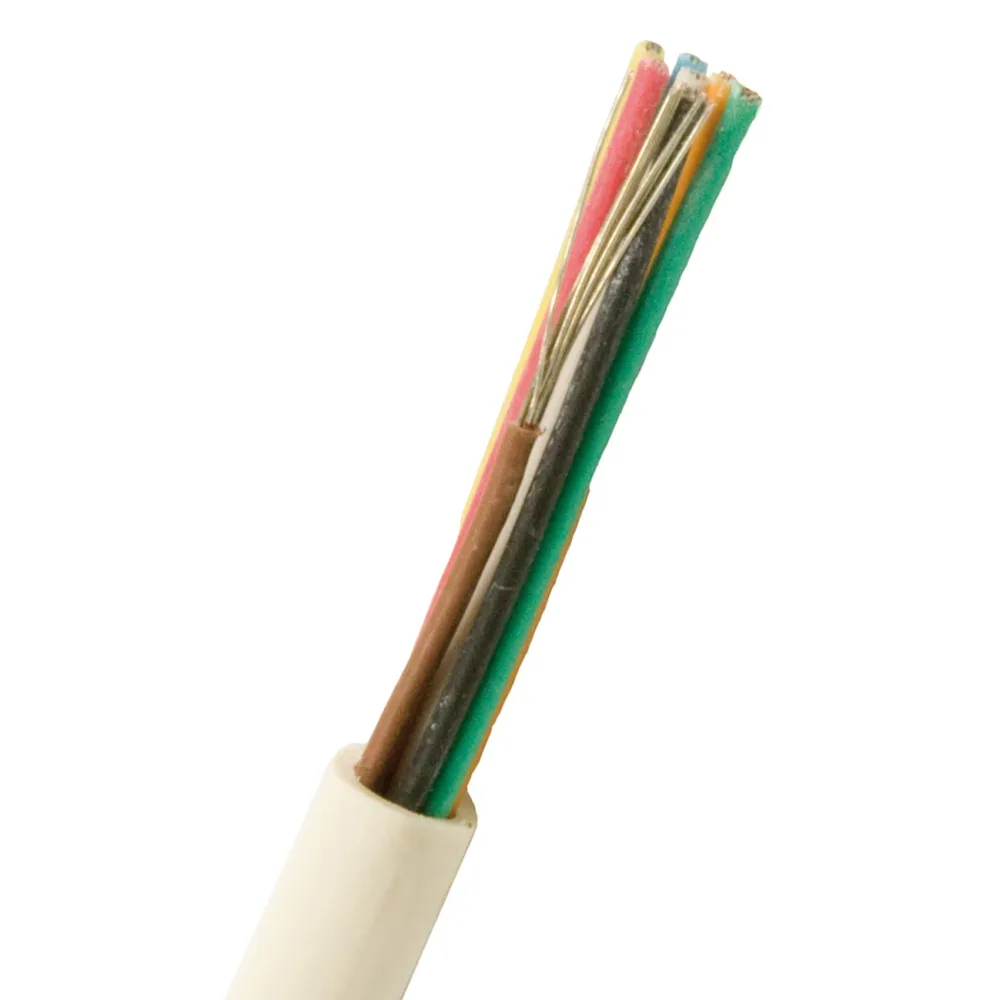 Nexans FQQXB EASY Larmkabel 100 m/kartong, vit 8x0.22 mm