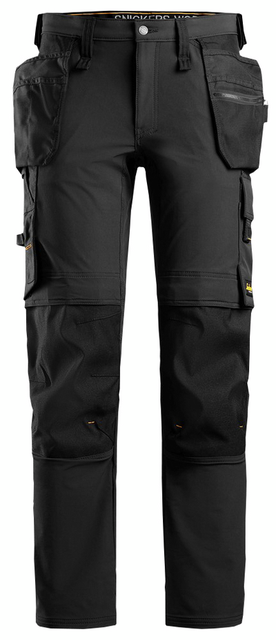 ARBETSBYXA SNICKERS WORKWEAR STRETCH AW HP SVART, STL 150