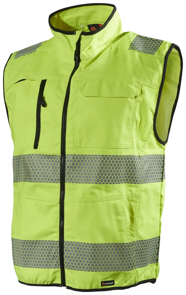L.Brador 2041PB Varselväst hi-vis gul, klass 1 Hi-vis gul