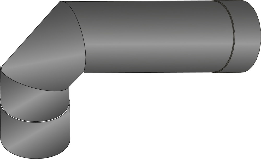 VINKELRÖR HARVIA WZ45M 90° 115