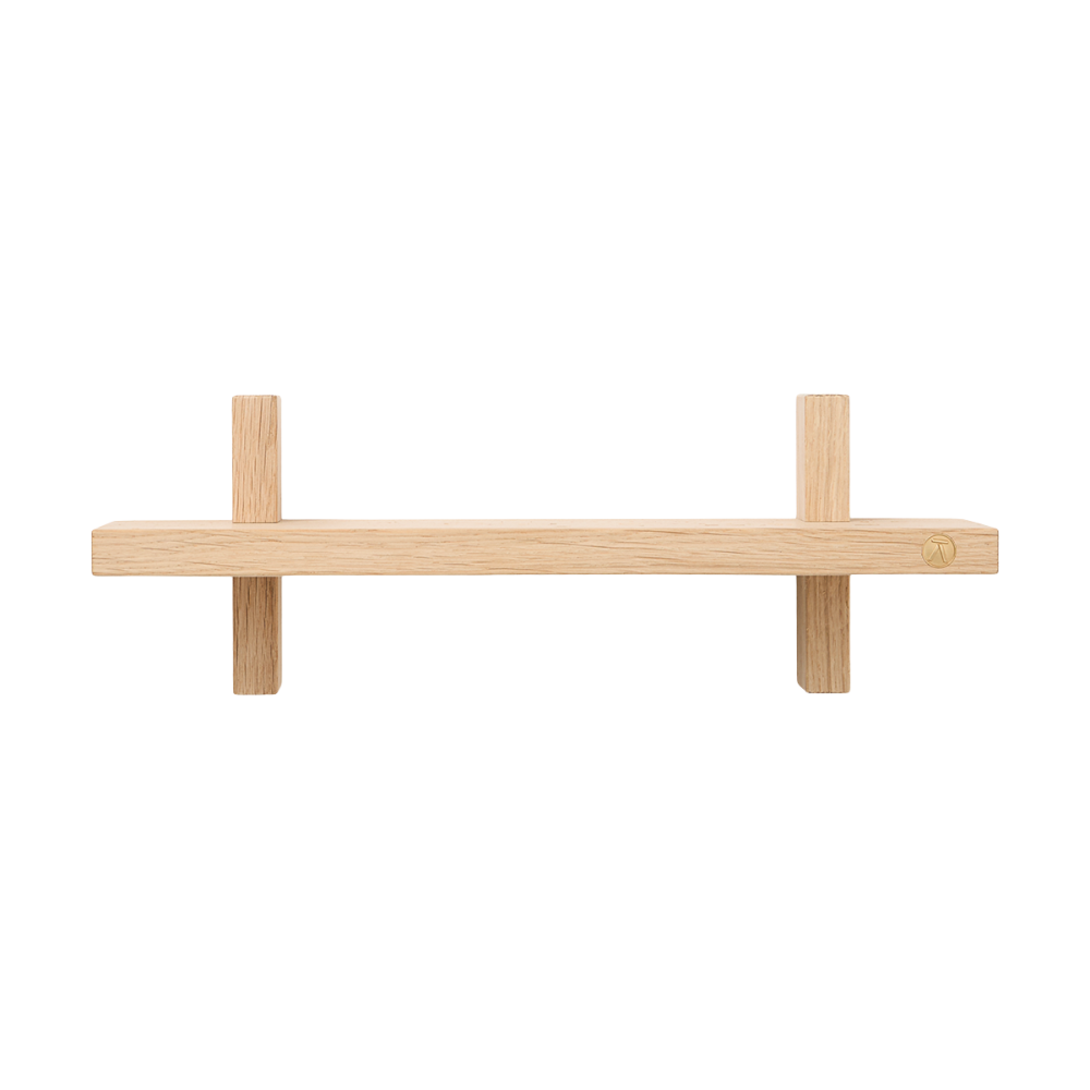 Treat vägghylla singel, Oak, 34x12x11,2 cm