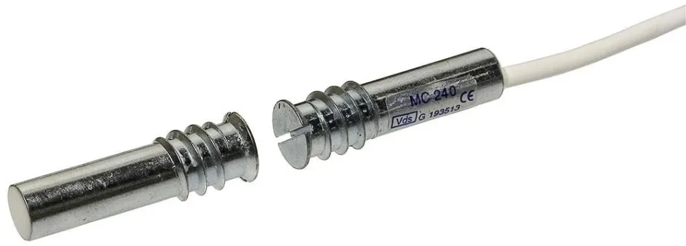 Alarmtech MC 240-6LSZH Magnetkontakt 1 öppnande kontakt, inbyggd 6 m kabel - Bild 2