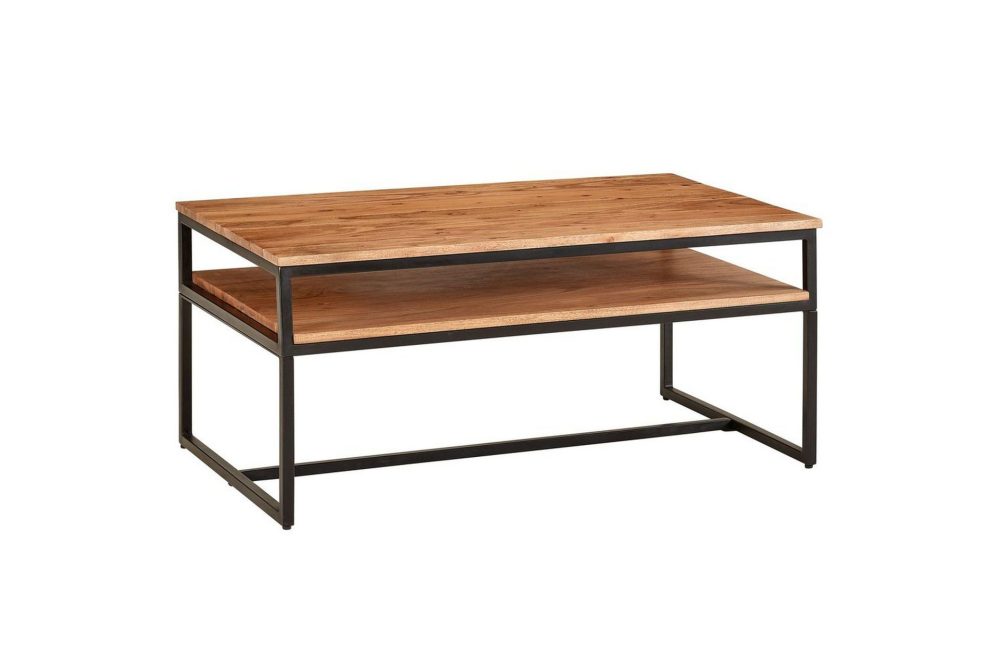 Soffbord Wohnling Massivt trä 100 cm rektangulär med bricka modern