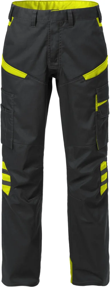 Fristads 129483-982 Arbetsbyxa svart/gul C48