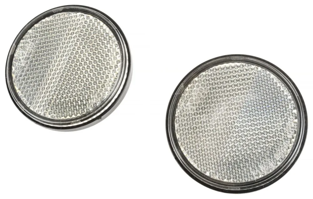 CJ 547179 Fordonsreflex till släpvagn, 2-pack, vit, med skruv