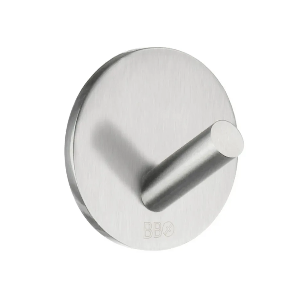 Självhäftande Krok Mini B1080 Borstad, Krom