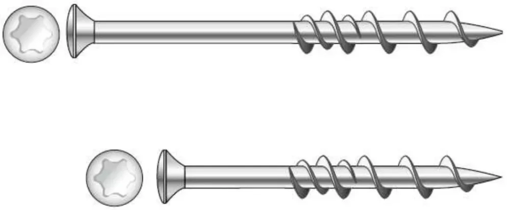 Dewalt DFM424000P Skruv WallDog, 100-pack, FZB PH2, 6,5 x 32 mm, vit, försänkt