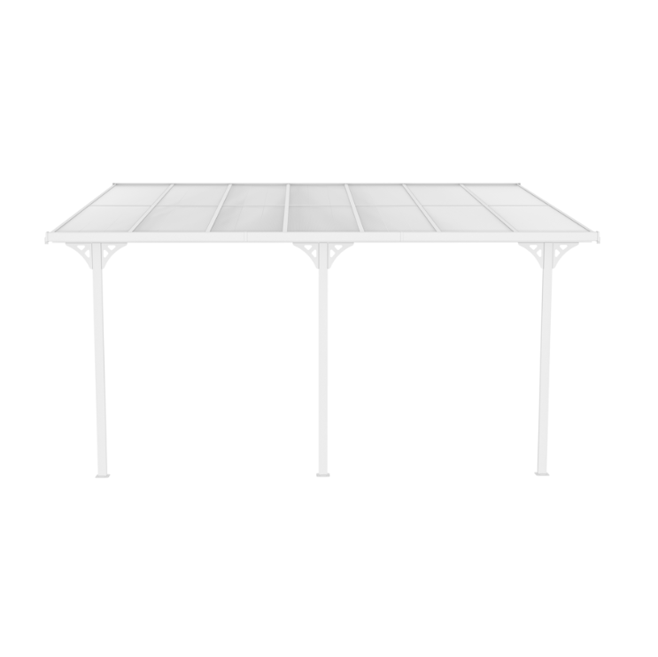 Altantak 2,7x2,5m | Kanalplast/ Aluminium | Vit