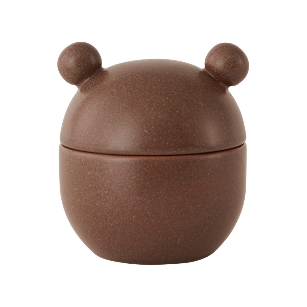 Saga Bonbonniere skål med lock hög Ø9 cm, Choko