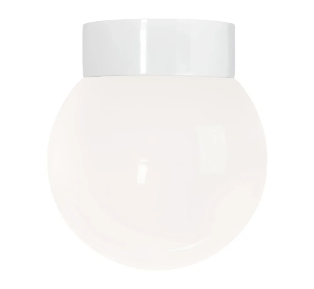 Ifö CLASSIC GLOBE Takarmatur vit, LED