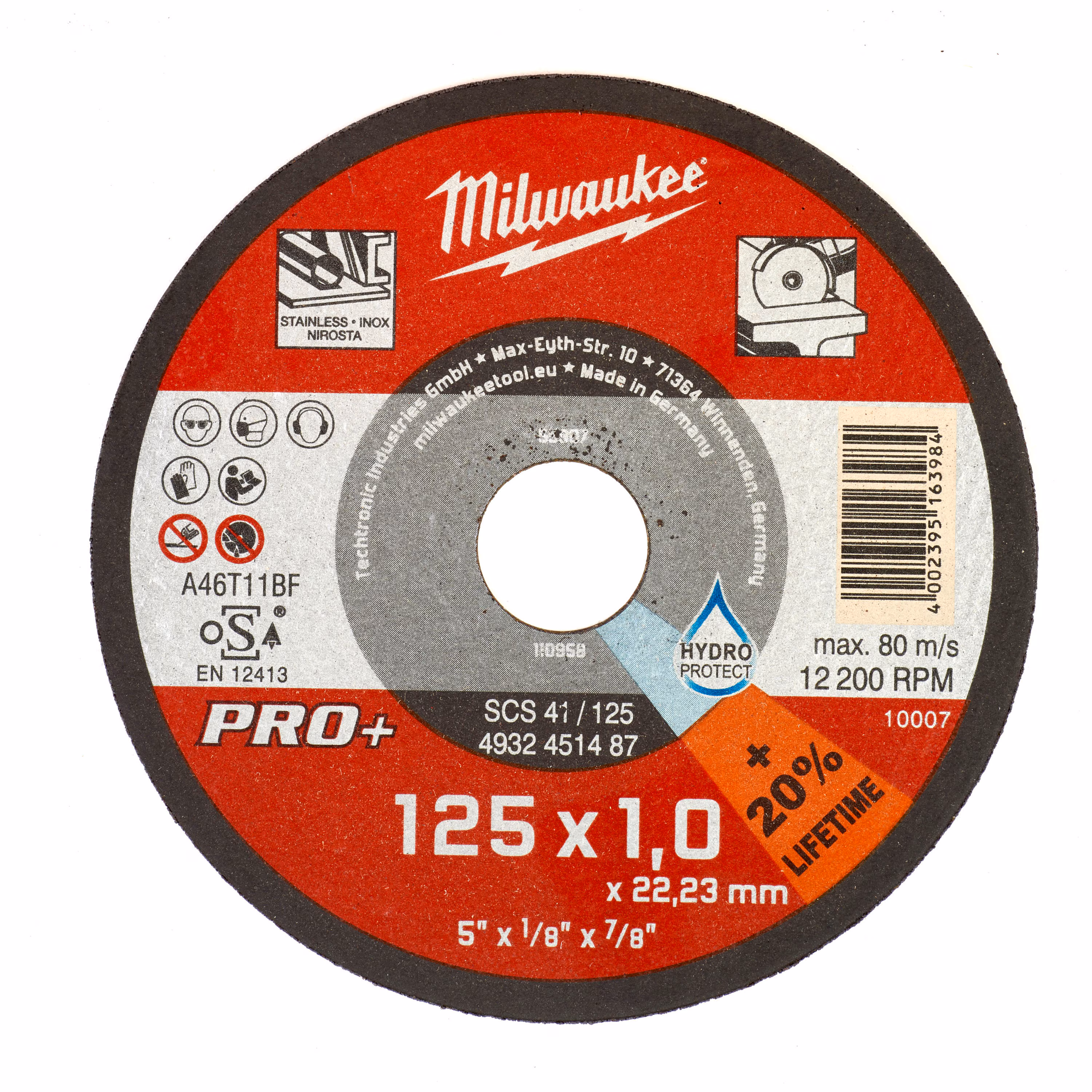 Kjøp Milwaukee Kappskive SCS 41 PRO+, 125x1 mm
