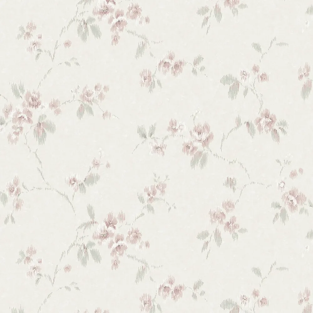 Tapet Dreamy Escape Vintage Rose 4257 Vit Blommig