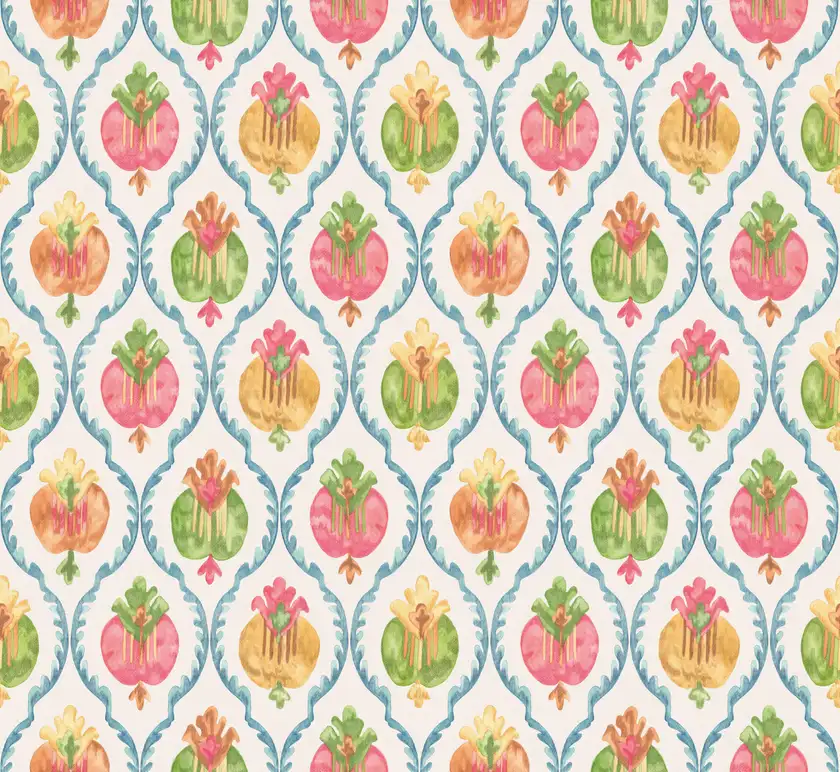 Osborne & Little - Mysore Ivory Multi